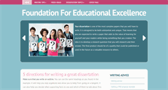 Desktop Screenshot of foundationforeducationalexcellence.org
