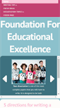 Mobile Screenshot of foundationforeducationalexcellence.org