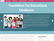 Tablet Screenshot of foundationforeducationalexcellence.org